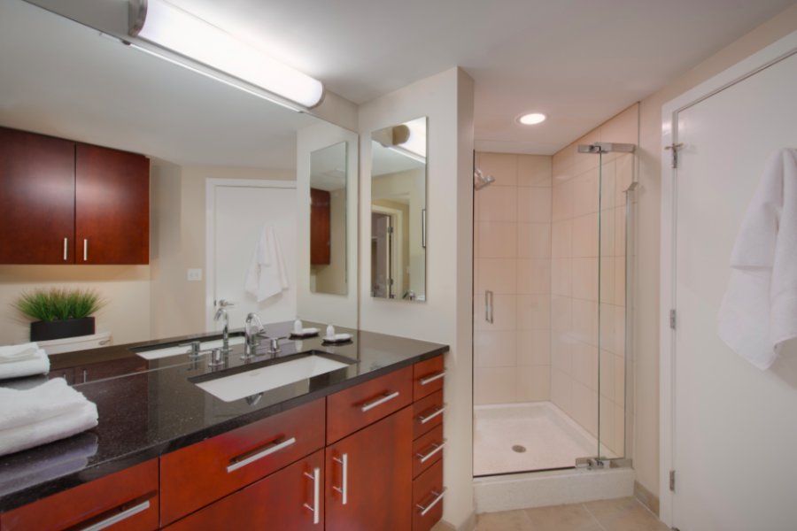 Spa Inspired Baths with Floor to Ceiling Ceramic Tile and Oversized Soaking Tubs Spa Inspired Baths with Floor to Ceiling Ceramic Tile and Oversized Soaking Tubs